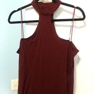 Express Long Sleeve Open Shoulder Top